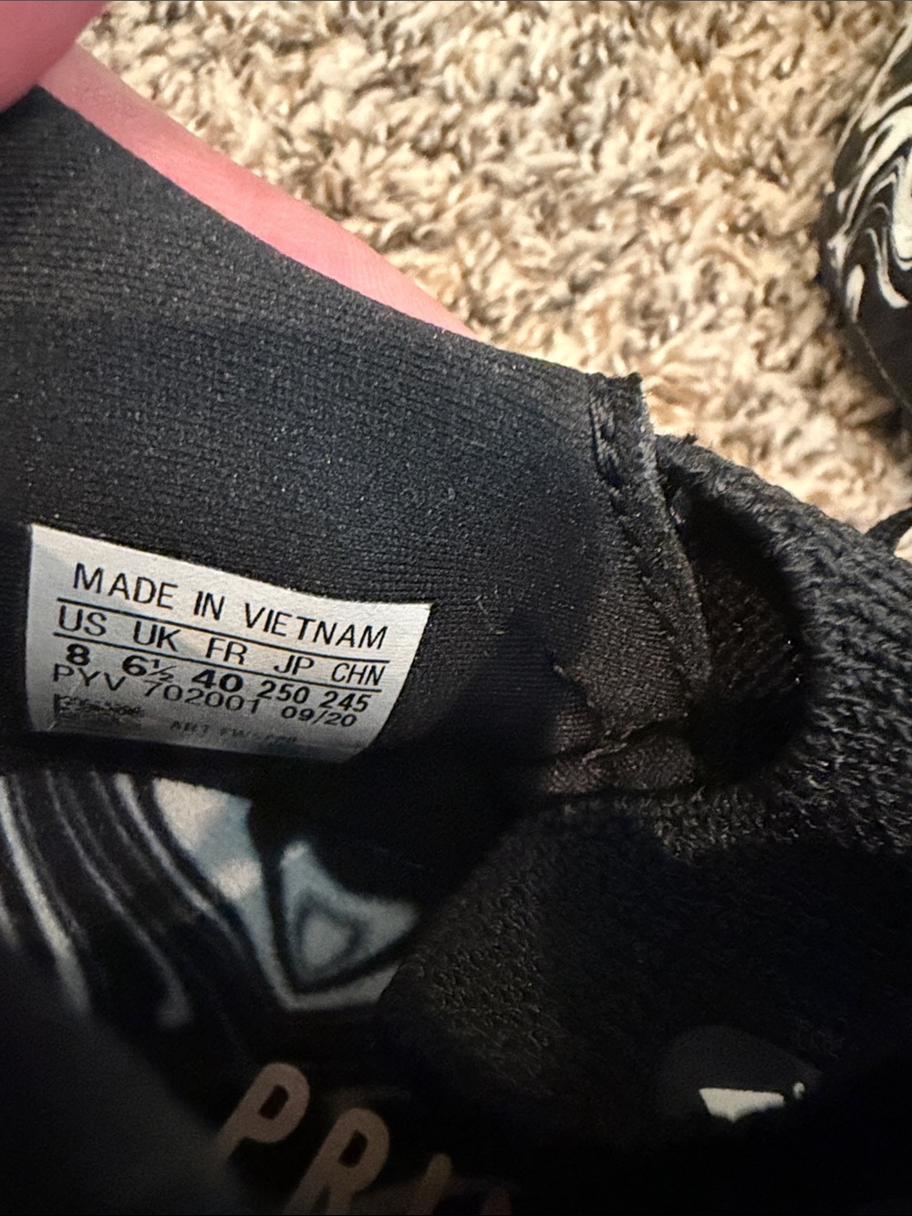 adidas Black Knit Sneakers ultraboost glam-pack Marble prime blue - Picture 9 of 13